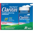 24 HR Non Drowsy Allergy Medicine, Loratadine Antihistamine טבליות 30 Ct