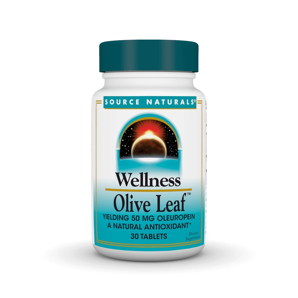 מקור Naturals Wellness Leaf - Yielding 100 מ"ג Oleuropein a Natural Antioxidant * 30 טבליות