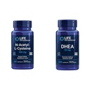 תוחלת החיים N-Acetyl-L-Cysteine (NAC), Immune, Respiratory & DHEA 25 מ"ג - תוספת של איזון הורמונלי, תמיכה חיסונית, בריאות מינית, עצם ו Cardiovascular Health