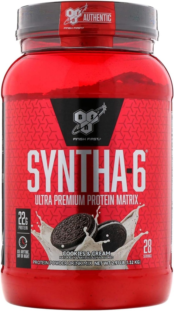 BSN Syntha-6, Cookies ושמנת, 2.91 lb