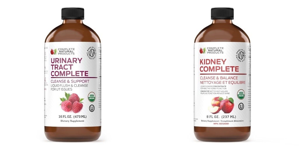 Total Natural Urinary Tract Complete 8oz & Kidney Complete 8oz Bundle