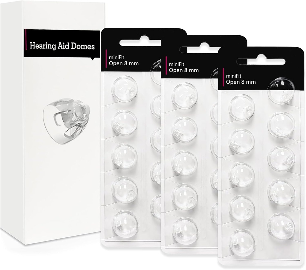 פתוח 8mm-Hearing Domes for Oticon Minifit, Oticon Hearing Aid Supplies, החלפת חלקים אביזרים Universal Oticon Domes for Hearing Aids ניקוי Kits (30 Pcs)