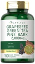 Carlyle Grapeseed, Green Tea, Pine Bark | 15,000 מ"ג | 150 קפסולות | Non-GMO ו- Gluten Free Supplement