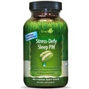 Irwin Naturals Stress-Defy Sleep PM - 50 נוזל Soft-Gels - Powerful 2-in-1 שילוב עם Ashwagandha & Melatonin - 25 משרתים