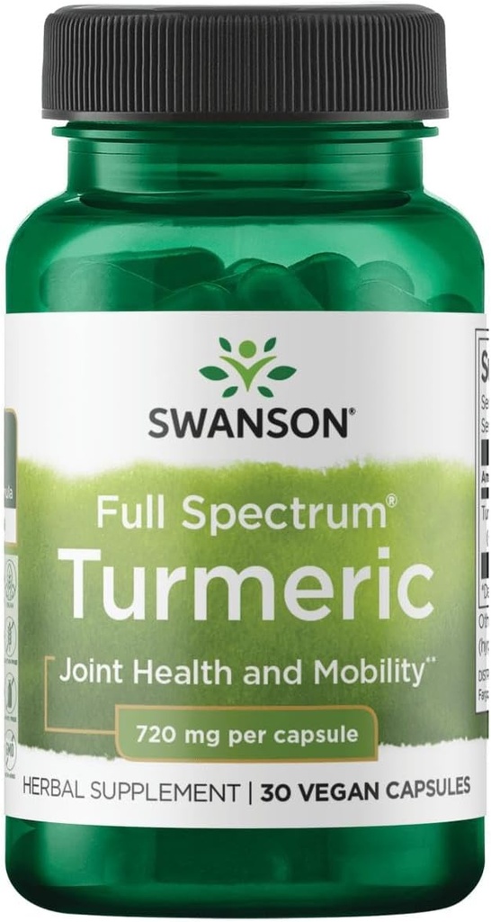 סוונסון Turmeric 720 מיליגרם 30 קפסולות