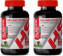 ניקוי ו Detox Men - Full Body Detox ו-ניקוי מורכב 920 MG - חלב Thistle Herbal תוסף - 2 בקבוקים 200 קפסולות