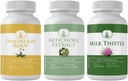 תמצית Artichoke, Milk Thistle, & Dandelion Root כמונודלי (100 קפסולות כל אחד), לא תוספות או מילויים, מעבדה מאומתת