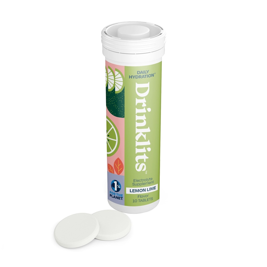 שתיתי ליטר לימון Lime Electrolyte Tablets עבור הידלה | טעם גדול - 0g Sugar - Essential Electrolytes - Daily Use