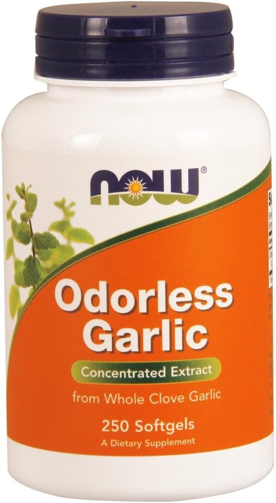 Now Foods Odorless Garlic Original 2,500 מ"ג, 250 Gels