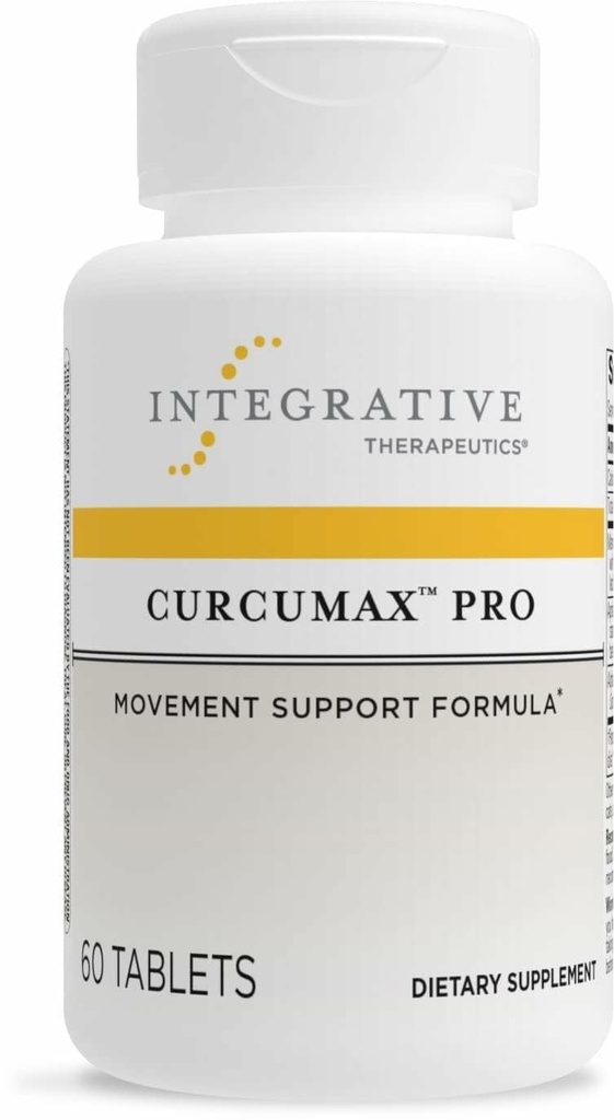 Integrative Therapeutics Curcumax Pro - תוספת תנועה בריאה עבור גברים ונשים - תמיכה Occasional Discomfort בשיתוף עם Overuse * - חלב חינם & טבעוני - 60 טבליות (30 משרתים)