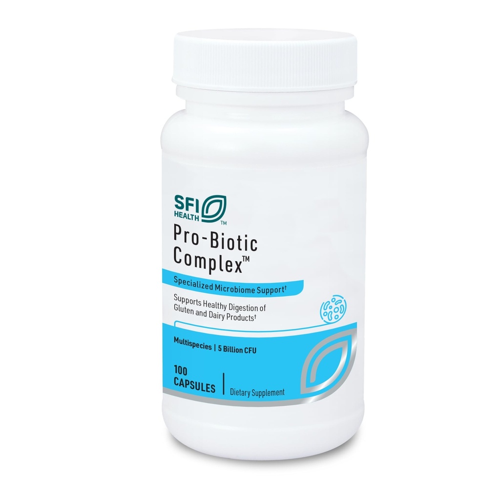 Klaire Labs SFI Health Pro-Biotic Complex - תמיכה משפטית עבור גברים ונשים, 5 מיליארד CFU Lactobacillus acidophilus & Bifido חיידק bifidum Probiotic, Hypoallergenic & Milk-Free קפסולות)