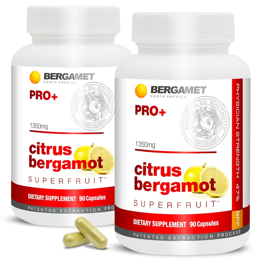Citrus Bergamot SuperFruit PRO+ עם תמצית אוליב Leaf - 47% BPF - 80% פוליפנולים - 675 מ"ג עבור משרת - Worlds Strongest - נדחה על ידי מחקרים קליניים - המיוצר בארה"ב - 180