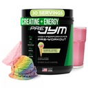 JYM תוסף מדע Pre JYM Rainbow Sherbet Pre Workout אבקת עבור גברים ונשים, BCAAs, Nootropics, Creatine HCI, Citrulline, Beta-Alanine, Betaine, Tairine, Huperzine, 30 משרתים