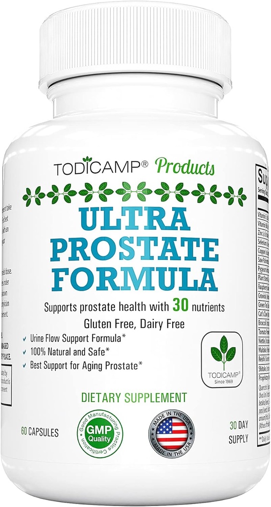 Prostate Support formula with Saw Palmetto Extractture and Bladder Control Complex - 30 יום אספקה