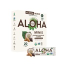 ALOHA אורגני צמחי מבוסס חלבון בר מיניS | שוקולד Almond | 20 Count, 24g Bars | טבעוני, סוכר נמוך, Gluten Free, Paleo, Low Carb, non-GMO, Stevia Free, Soy Free, No Sugar Alcohols