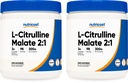 מזון זול L-Citrulline Malate 300G (2 Pack) - אבקת L-Citrulline טהורה, 3000 מ"ג Per משרת - L-Citrulline Malateate