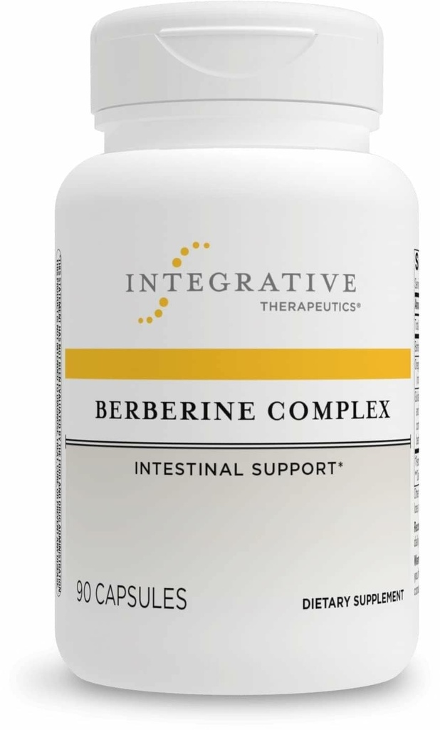 Integrative Therapeutics Berberine Complex - Digestive & Gut Health Supplement * טבעוני, Gluten-Free & Milk-Free - 90 קפסולות (45 משרתות)