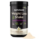 ירידה במשקל Naturade Shake Meal החלפת, 18 משרתים - חלבון מבוסס צמחים 25g, CLA, סיבים ו 18 ויטמינים ומינרלים שנועדו Curb Cravings ו Boost Daily Nutrition - Vanilla Creme