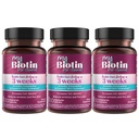 מוצרי הפריון MyBiotin ProClinical - שיער Thicker החל ב 3 שבועות & Fight Wrinkles - MB40X פטנט ביוטין B7 Matrix w/Astaxanthin - 40X More Soluble לעומת ביוטין רגיל, 90 Veg כמוסות Veg