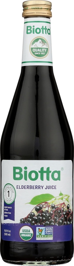 Biotta Naturals Elderberry Juice 16.9 Ounce