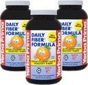 Yerba Prima Daily סיבים פורמולה 16 oz אבקת (Pack of 3) - גדול Tasting Premium Dietary סיבים תזונתיים, המיוצר בארה"ב, non-GMO, Gluten Free, Natural Orange Flavor טבעי