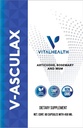 Vital Health V-Asculax Circulation Support - Heart Health, Blood Flow, Fluid Retention & Arterial Circulation - Natural Herbal Formula with Witch Hazel, Rue, Artichoke, Rosemary, MSM & Horsetail