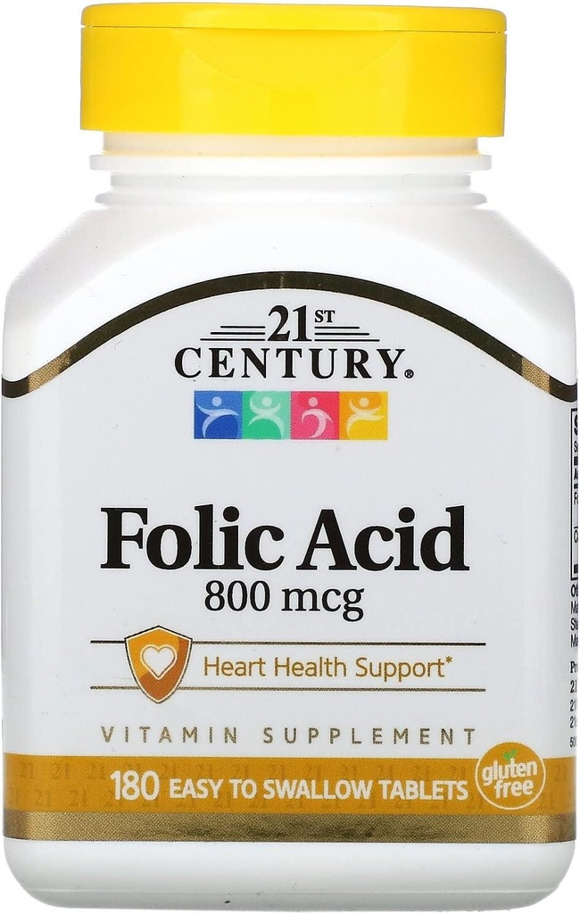 המאה ה-21, Folic Acid 800mcg 180 טבליות