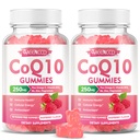 סוכר חינם CoQ10 Gummies 250 מ"ג, Coenzyme Q10 תוספי מזון פלוס אומגה 3, ויטמין B6 & Zinc, גבוה Absorption CoQ10 תוספת עבור אנרגיה סלולרית ותמיכה אנטי-חמצן, Raspberry Flavor, טבעוני 120Ctstsssssssss.
