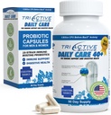 TriActive Biotics Daily Care - Probiotics for Women and Men, טרוםביוטיקה בלגן עם 6 מיליארד CFU - Probiotics for Digestive Health - Support Gut Health, Immune Defense - 90 קפסולות
