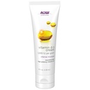 Now Solutions, ויטמין D-3 Cream 1000 IU Per Gram, High-Potency, Intense Moisture, 4Ounce