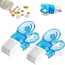 Portable Pill Taker House Gadgets, 2024 New Portable Pill Taker, No Contact Easy to Take Out Tablet Dispenser, Pill Cutter Splitter for the Elderly, Disabled, Arthritis Etc.