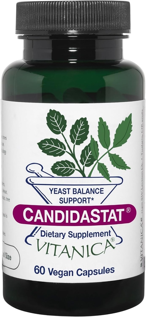 Vitanica Candidastat, Balanced Support, טבעוני, 60 קפסולות