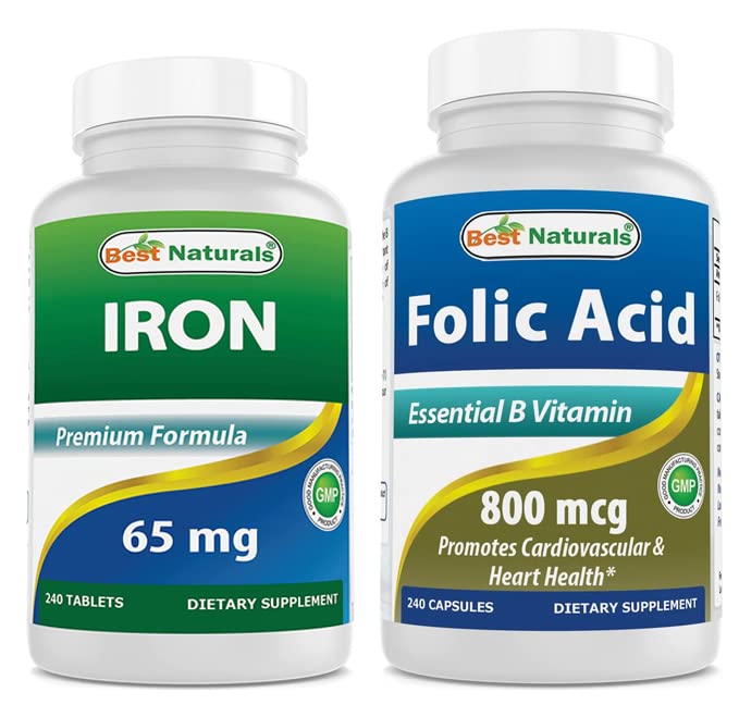 ברזל 65 מ"ג & Folic Acid 800 mcg
