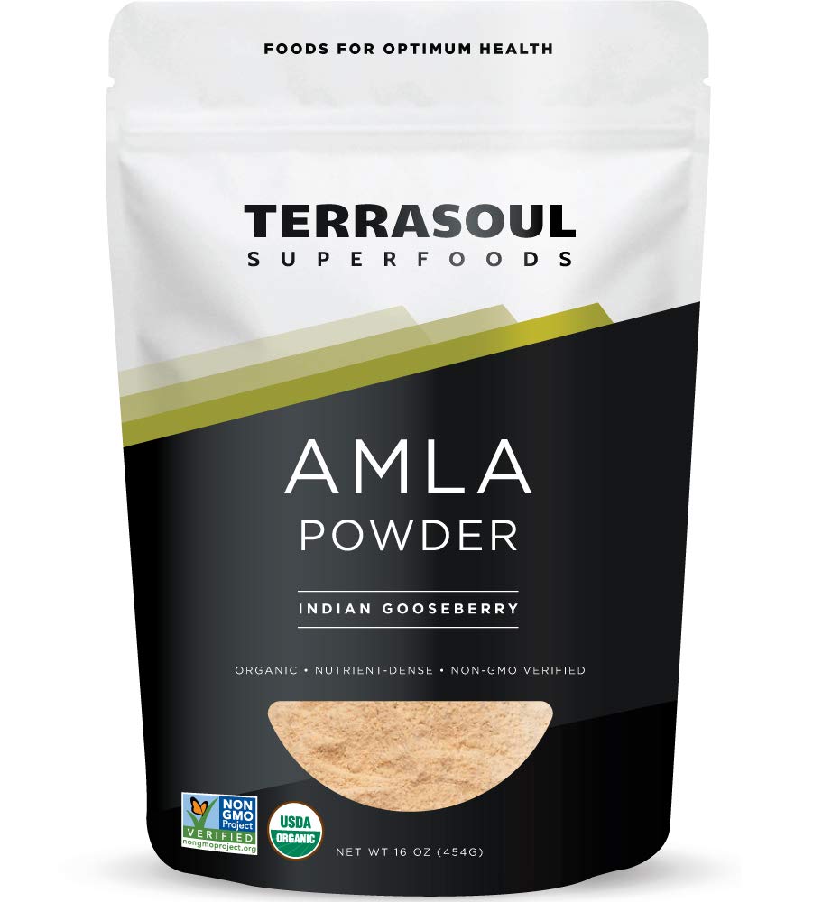Terrasoul Superfoods אורגני Amla Berry אבקת (Amalaki), 16 Oz - עשיר ב ויטמין C אנטיoxidant