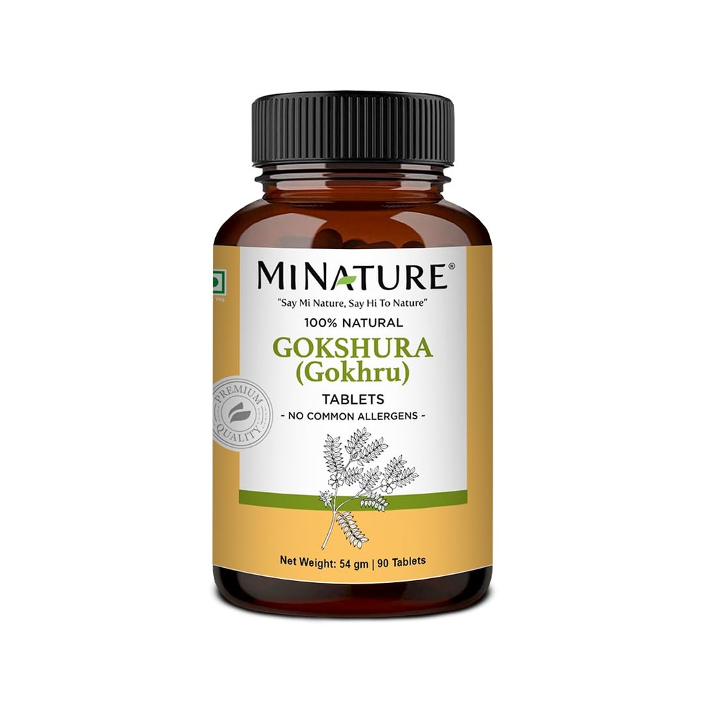 טבליות minature Gokshura (Tribulus Terrestris) - צמחי טהור מבוסס צמחיה תוספי צמחית | Natural & Gluten Free | Count, 45 Day Supply