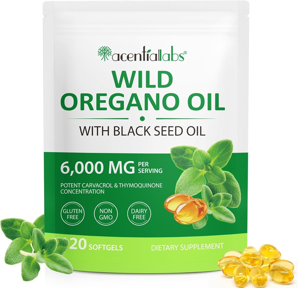 שמן Oregano Softgels 6000 מ"ג Per המשרת - שמן Oregano עם שמן Black Seed שמן - Potent carvacrol & Thymoquinone | תמיכה כספית, בריאות הנפש ואנטיoxidant | Non-GMO, Gluten-Free-Free-Free-Free-Free-Free-Free-Free-Free-Fil-Free-Free-Free-Free-Fil-Free-Free-Free-Free-Free-Free-Free-Free-Free-Free-Free-Free-Free-Free-Skymoquinone