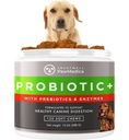 כלב PawMedica Probiotics and Digestive Enzymes, Probiotics for Dogs Made בארה"ב, Pet Probiotic Chews for Dogs, Prebiotics & Probiotic Dog Support, Probiotic Treats - 120 כלבים פרוביוטיים צ'אדות