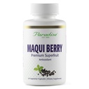 Paradise Herbs, אורגני Maqui Berry לחלץ, 400 מ"ג, Freshze-Dried Concentrate for Superior Potency, Non-GMO, טבעוני, 60 קפסולות