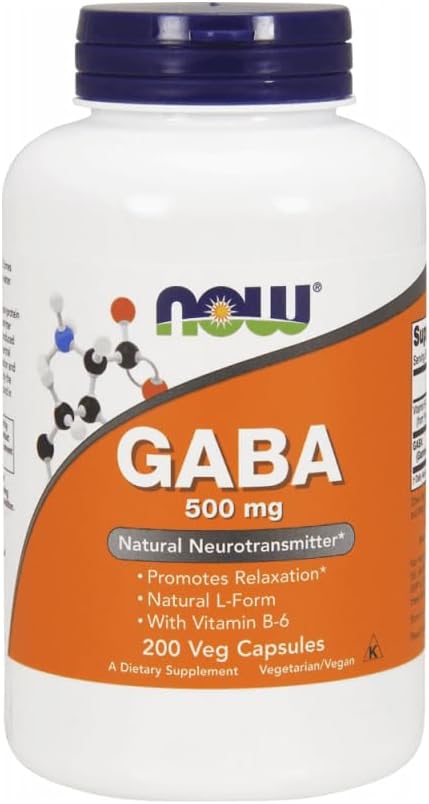 Now Foods - GABA עם ויטמין B6 500 מ"ג
