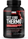 עבור מבחן FACTOR X180 Thermo טסטוסטרון תוסף ושומן Burner עבור גברים כדי Accelerate Metabolism, להפחית שומן גוף, לבנות שריר Lean, ולהגדיל את התרמונזה, 120 קפסולות