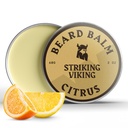 Striking Viking Beard Balm for Men - Leave in Beard Conditioner - Styling Balm Made עם באופן טבעי Derived Beard Butter, Argan & Jo Joba Oils (2 Ounce (Pack of 1), Citrus)