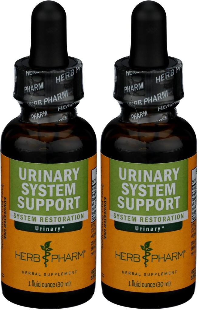 Herb Pharm Urinary System תומך בפורמולה צמחית נוזלית, 1 Fl Oz (Pack of 2)