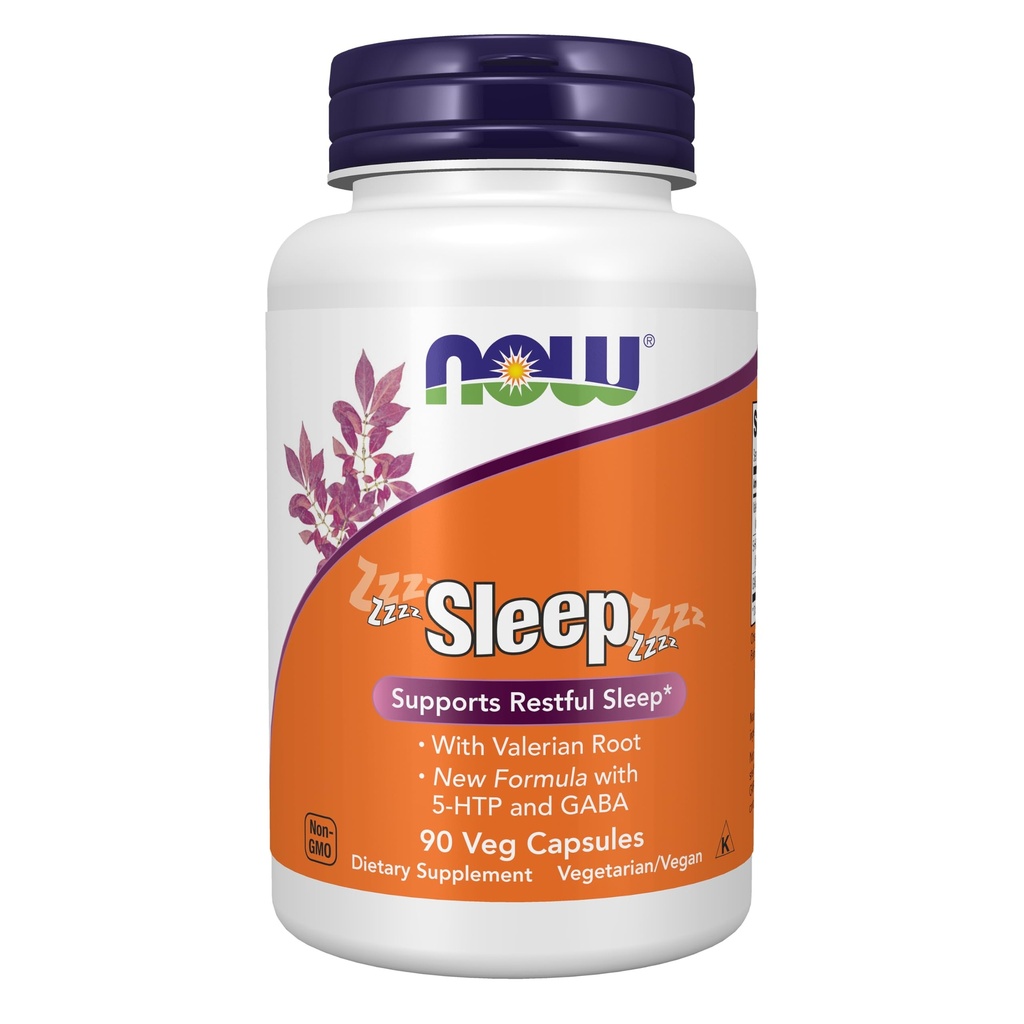 Now Foods Supplements, Sleep with Valan Root Extract Plus Hops, Passionflower ו- GABA, הבוטני שינה בלנדר *, 90 ואג קפסולות