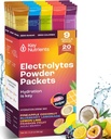 KEY NUTRIENTS אבקת Packets No Sugar - 5 Flavors in hydrotion Packets 20 Pack - No Calories, Gluten Free Electrolytes אבקת Packets, Non GMO, Made בארה"ב