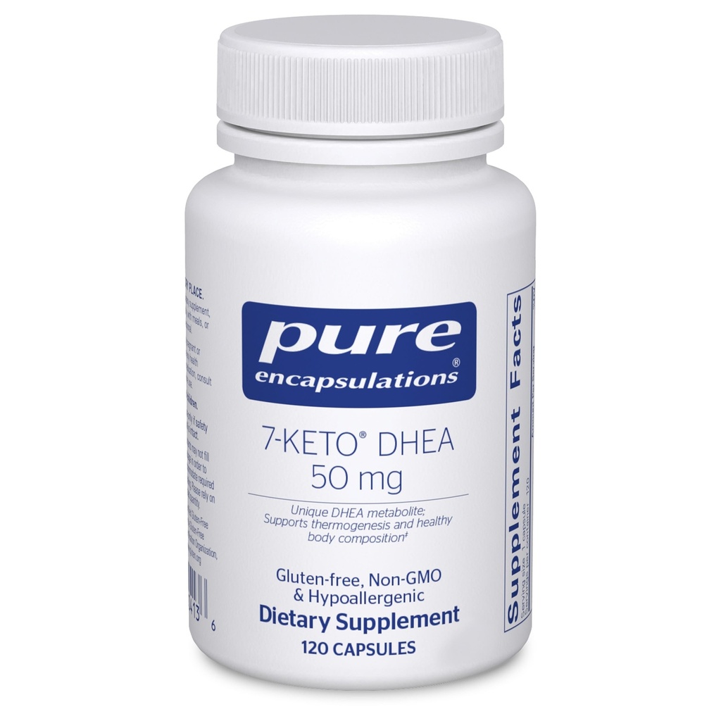 Pure Encapsulations 7-Keto DHEA 50 mg | Unique DHEA Metabolite Supplement to Support Thermogenesis and Healthy Body Composition* | 120 Capsules