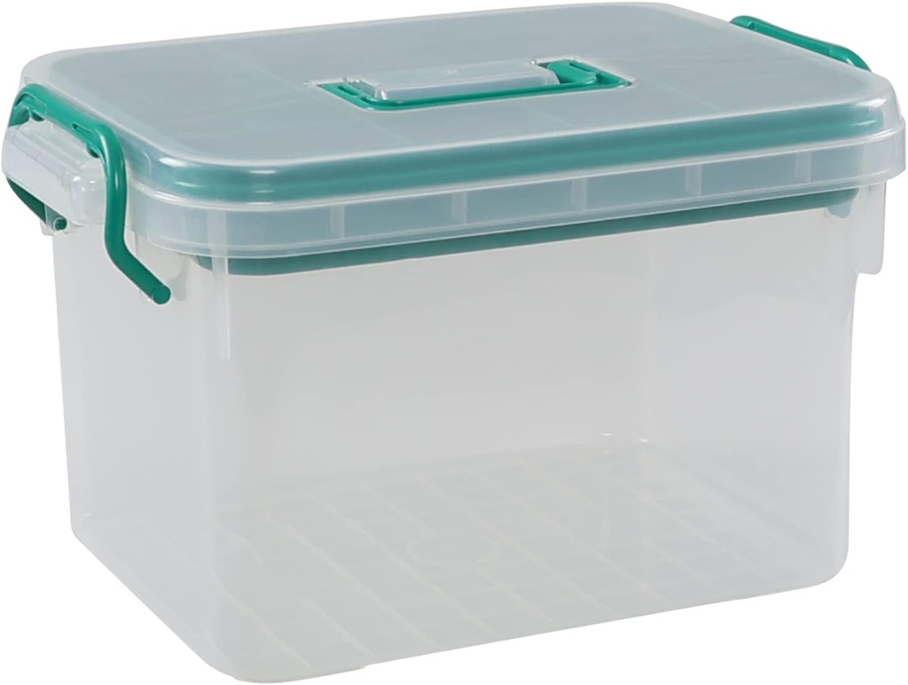 Clear פלסטיק אחסון Box מארגנת / Medicine Box, Family Emergency Storage Box
