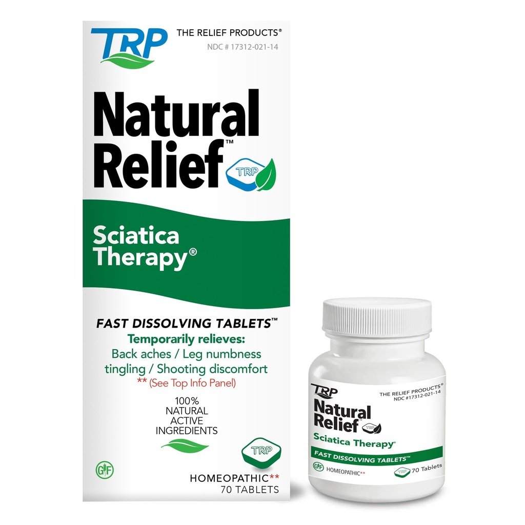 מוצרי ההקלה Sciatica Therapy Fast Disshoot Tablet - 100% Natural Active Ingredients - 70 Count