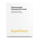 SuperSmart - Coenzymated B Formula - מכיל את כל ויטמין B - Five Times More Active | Non-GMO & Gluten Free - 30 טבליות