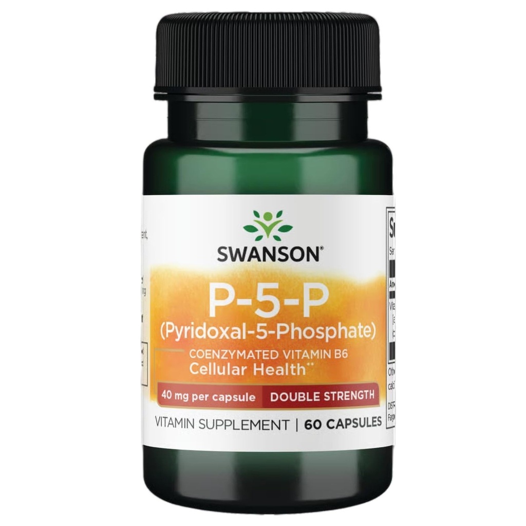 סוונסון P-5-P (Pyridoxal-5-Phosphate) Coenzymated ויטמין B-6 40 מיליגרם 60 קפסולות