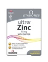 Vitabiotics אולטרה אבץ 15mg עם Copper 60 טבליות על ידי Ultra
